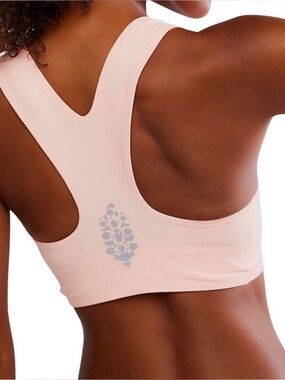 Free People Win Win Sports Bra. NWT. Pastel Peach